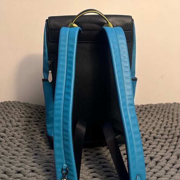Coach Blue and Black Backpack - Picture 2 of 5